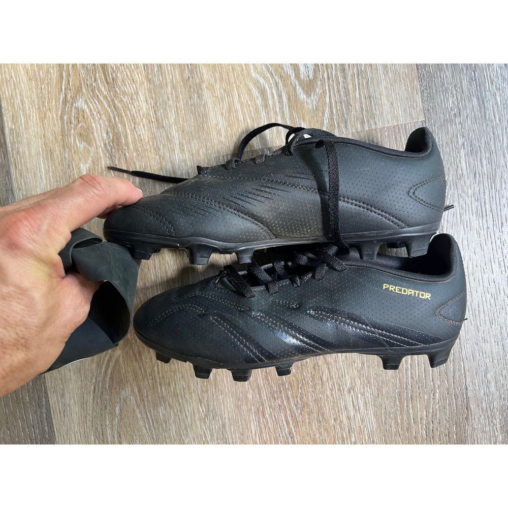 Adidas Predator Soccer Cleats Kids 4.5 Black Firm Ground IF6425 - Picture 3 of 7